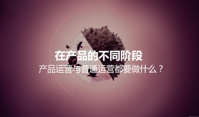 在产品的不同阶段，产品运营与普通运营都要做什么？