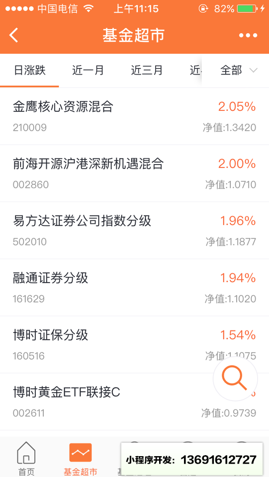 谁牛金融小程序截图
