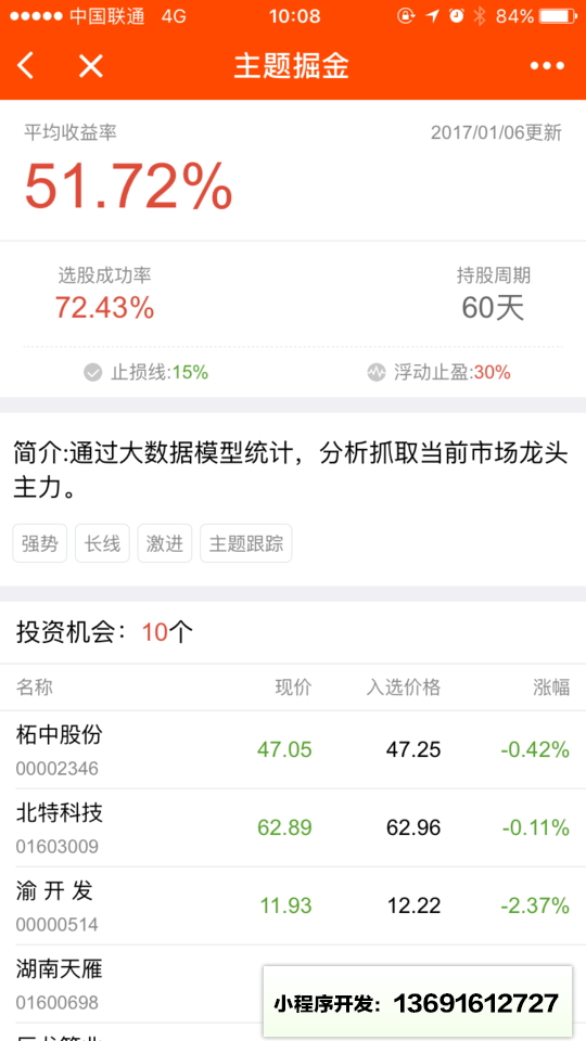 优品股票通小程序截图