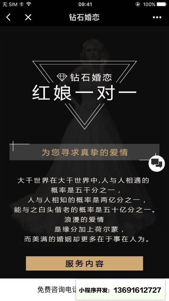 钻石婚恋+小程序截图