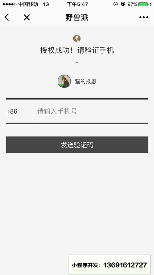 野兽派小程序截图