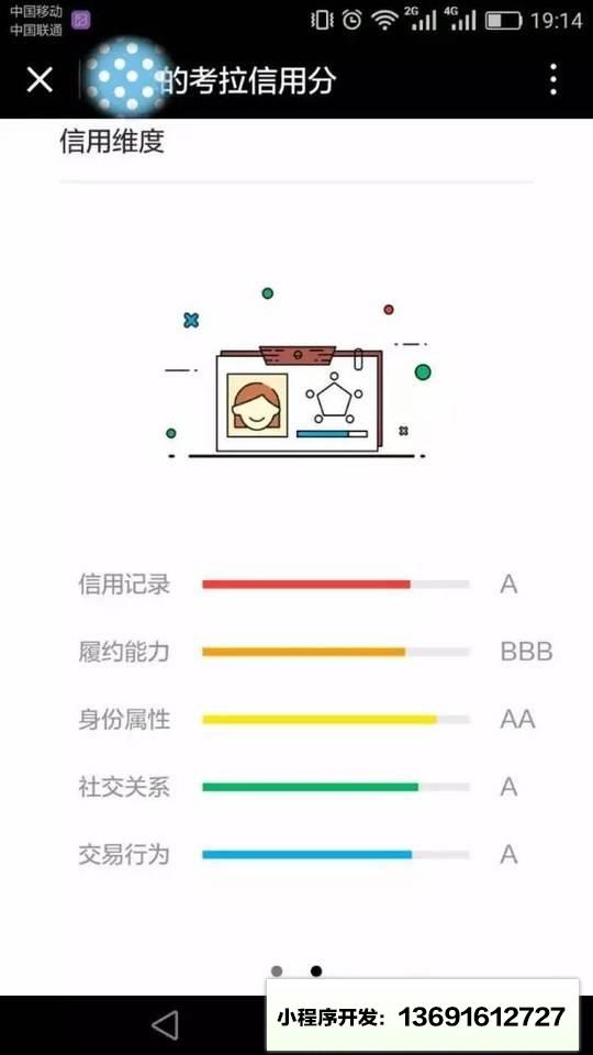 考拉信用分小程序截图