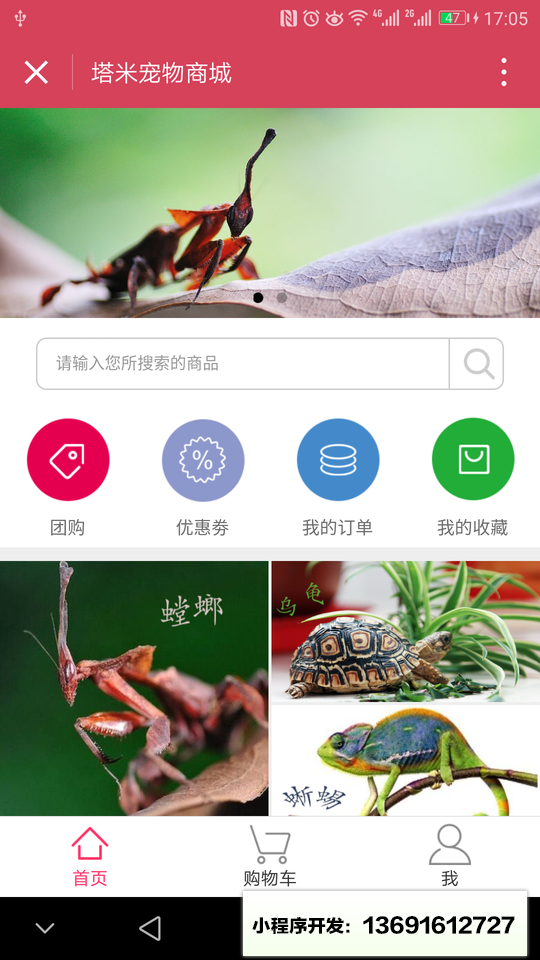 塔米宠物小程序截图