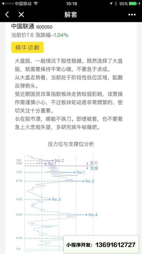 疯牛解套小程序截图