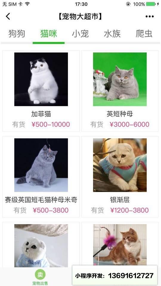 宠物大超市小程序截图