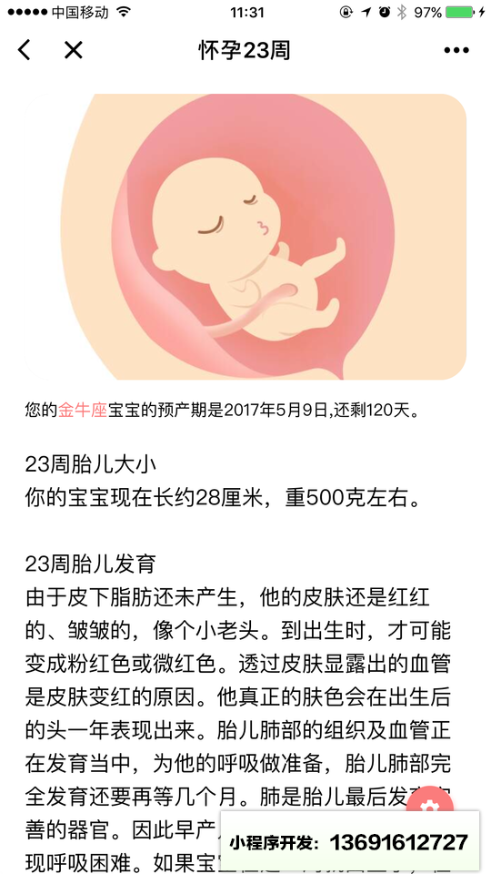 数胎动小程序截图